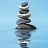 Mindfulness Balanced Rocks on Water