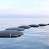 Hypnosis Zen Stones on Water